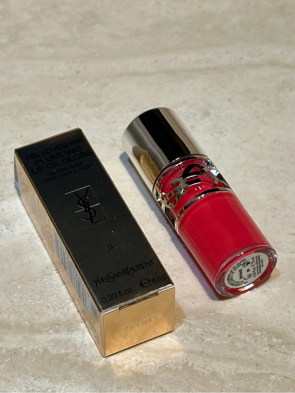 YSL Loveshine Plumping Lip Oil Gloss - 09 Cherry Flash